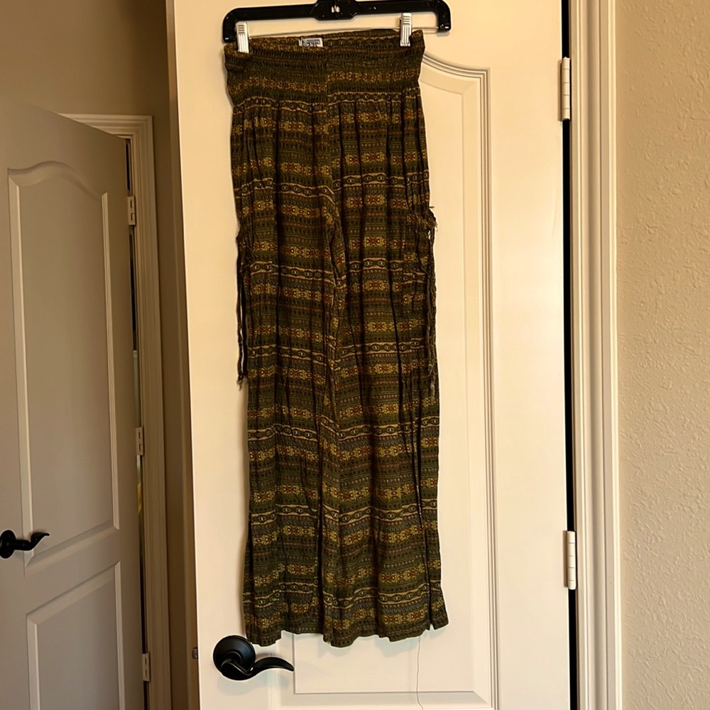 Fun gypsy/hippie wide leg pant; one size fits all by Mexicali Blues